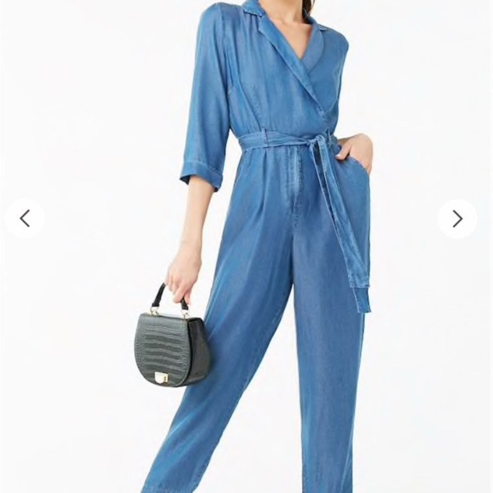 Forever 21 Chambray Jumpsuit